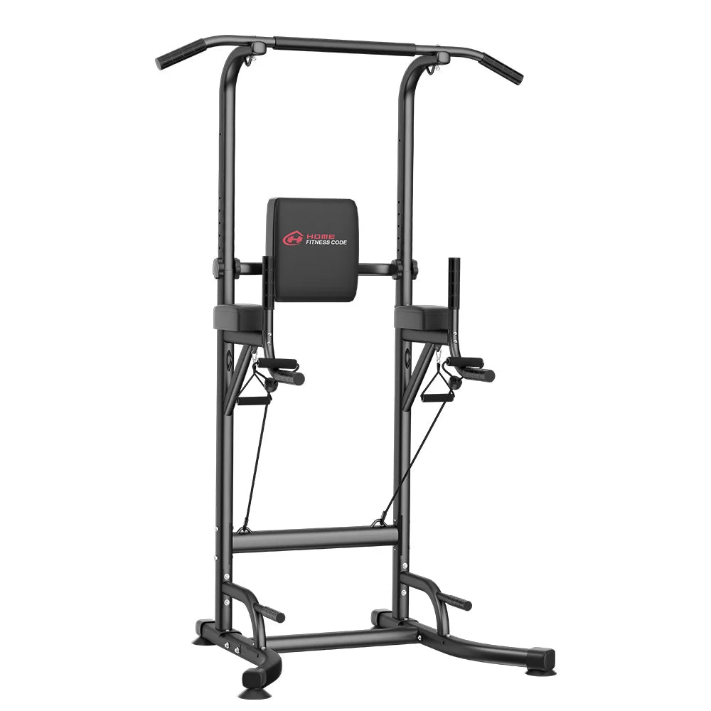 Power Tower Dip Station Pull Up Bar Adjustable Multi-Function Power Tower Abdominal Exercise for Home Fitness Workout Equipment